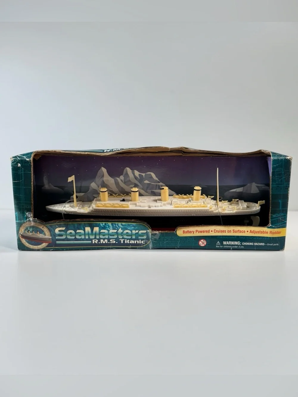 Vintage Seamasters R.M.S Titanic rare Battery Operated Ship Toy New Damaged Box